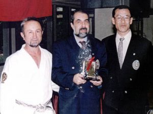 Sensei Naci Özsoy, Shihan Yenel Karahan, Shihan Minamide birarada.