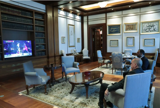 Cumhurbaşkanı Recep Tayyip Erdoğan Müsabayı Büyük Bir Heyecanla Takip Etti