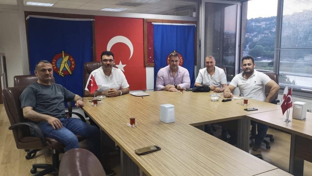 TKF BAŞKANI ESAT DELİHASAN’DAN SPOR İŞVERENLERİ SENDİKASI’NA ZİYARET