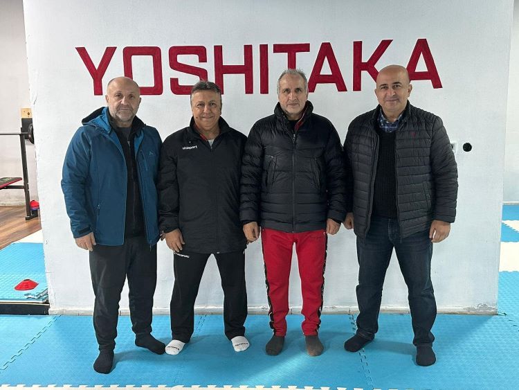TKF As Başkanı Sensei Hayrettin HAMURCU, Sensei Şaban TURAN, Sensei Doğan KILIÇ, TKF Başkanı Ercüment TAŞDEMİR