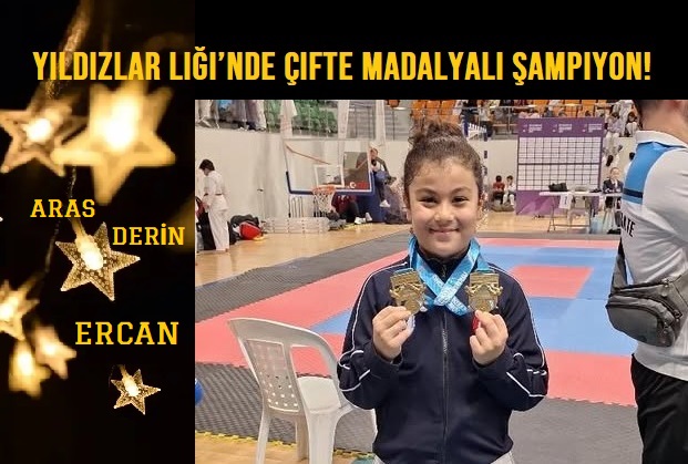 Yıldızlar Liği’nde Çifte Madalyalı Şampiyon! ARAS DERİN ERCAN