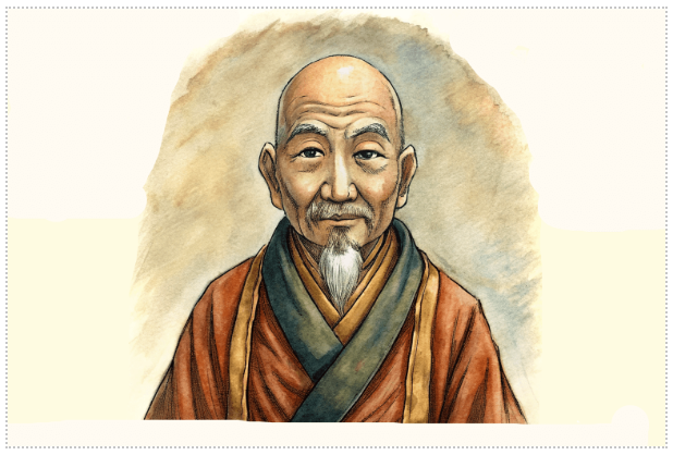 Batuo’nun Çinli kaynaklar tarafından tasvir edilen resmi.