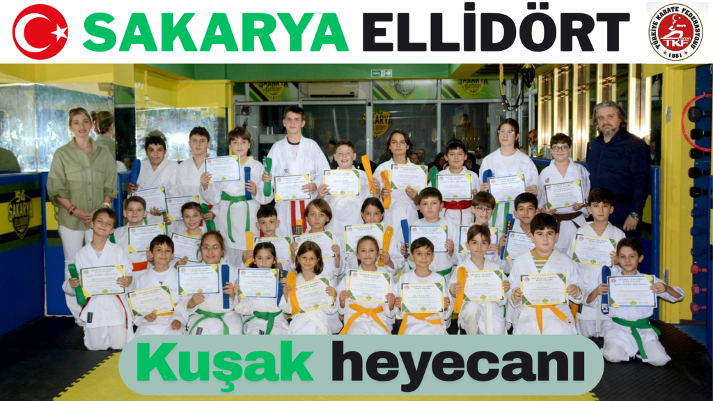Sakarya Ellidört Spor Kulübü’nde Kuşak Sınavı Heyecanı!