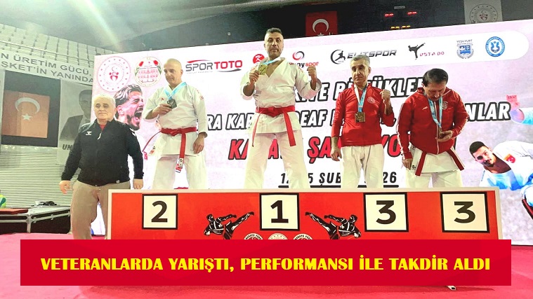 VETERANLARDA YARIŞTI, PERFORMANSI İLE TAKDİR ALDI