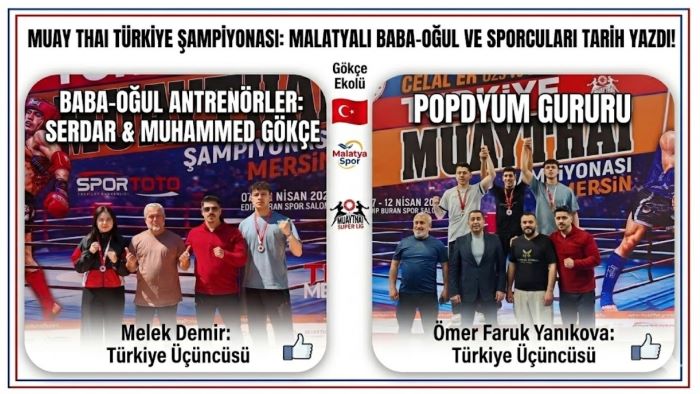 MALATYALI GÖKÇE AİLESİNDEN MUAY THAİ’DE TARİHİ BAŞARI!