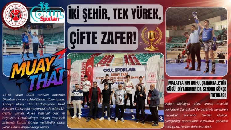 BİR ANTRENÖR, İKİ ŞEHİR, TEK GURUR: MALATYALI SERDAR GÖKÇE ÇANAKKALE’Yİ KÜRSÜYE TAŞIDI!