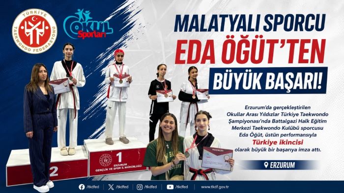 MALATYALI SPORCU EDA ÖĞÜT’TEN BÜYÜK BAŞARI!