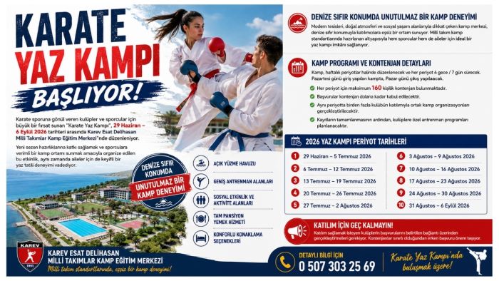 KAREV’DE KARATE YAZ KAMPI