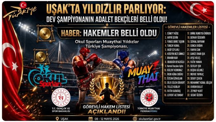UŞAK’TA YILDIZLAR PARLIYOR: DEV ŞAMPİYONANIN ADALET BEKÇİLERİ BELLİ OLDU!