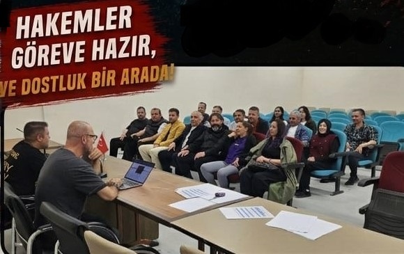 Organizasyonda görev alacak hakem heyeti, teknik toplantıda bir araya geldi.