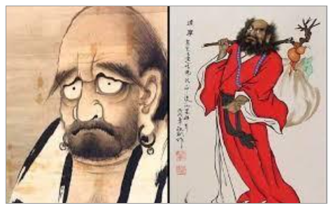 Bodhidharma’yı tavsir eden resimler