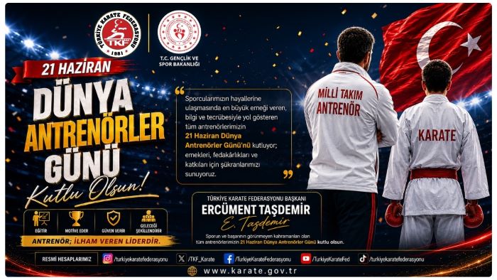 TKF BAŞKANI ERCÜMENT TAŞDEMİR: “ANTRENÖRLERİMİZ BAŞARININ MİMARIDIR”
