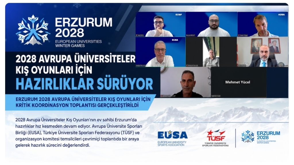 Erzurum 2028 Avrupa Üniversiteler Kış Oyunları İçin Kritik Koordinasyon Toplantısı Gerçekleştirildi