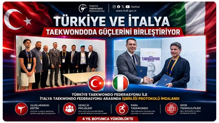 TÜRKİYE TAEKWONDO FEDERASYONU İLE İTALYA TAEKWONDO FEDERASYONU ARASINDA İŞBİRLİĞİ