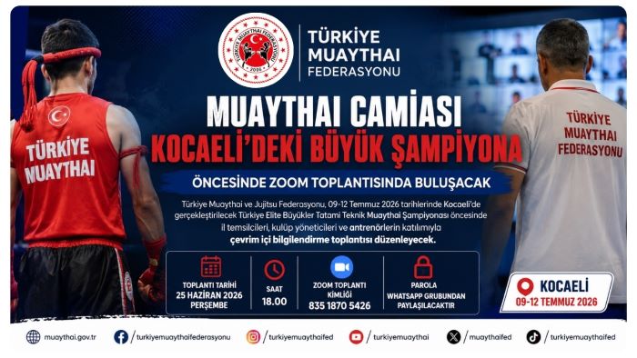 Muaythai Camiası Kocaeli’deki Büyük Şampiyona Öncesinde Zoom Toplantısında Buluşacak