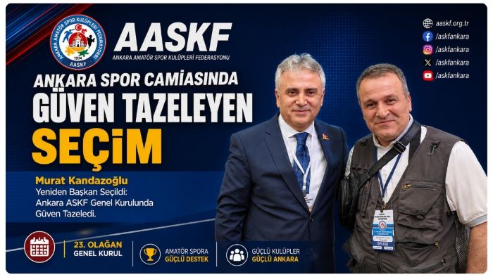 ASKF GENEL KURULUNDA MURAT KANDAZOĞLU YENİDEN BAŞKAN SEÇİLDİ