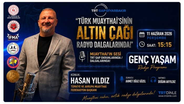 BAŞKAN HASAN YILDIZ TRT GAP’TA TÜRK MUAYTHAİ SPORUNU ANLATACAK