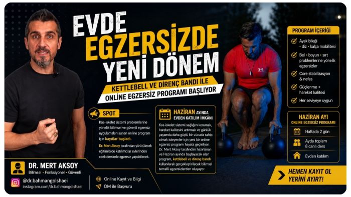 KETTLEBELL VE DİRENÇ BANDI ONLİNE EGZERSİZ PROĞRAMI BAŞLIYOR…