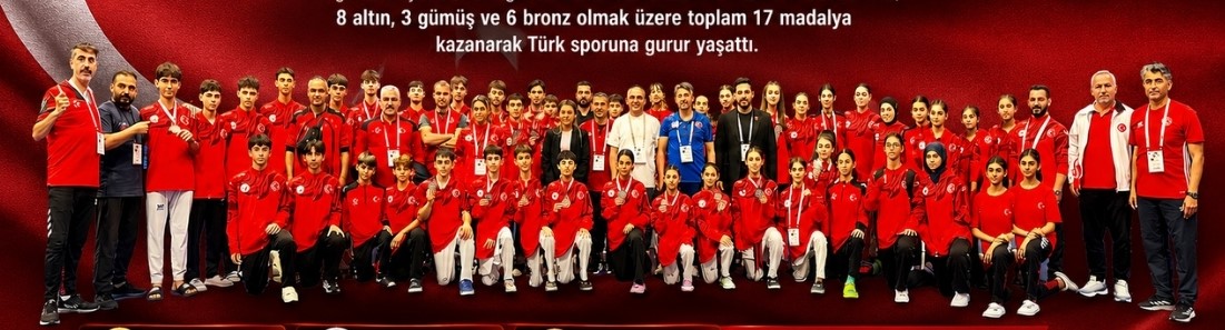 MİLLİ TAEKWONDOCULARIMIZDAN ALMANYA’DA 17 MADALYALIK BÜYÜK BAŞARI