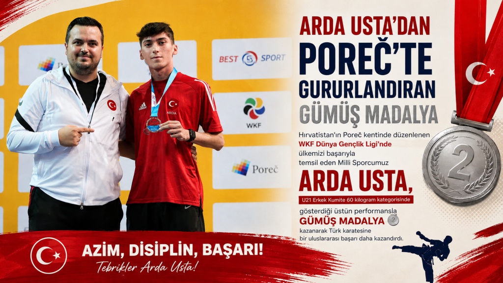 ARDA USTA’DAN POREC’TE GURURLANDIRAN GÜMÜŞ MADALYA