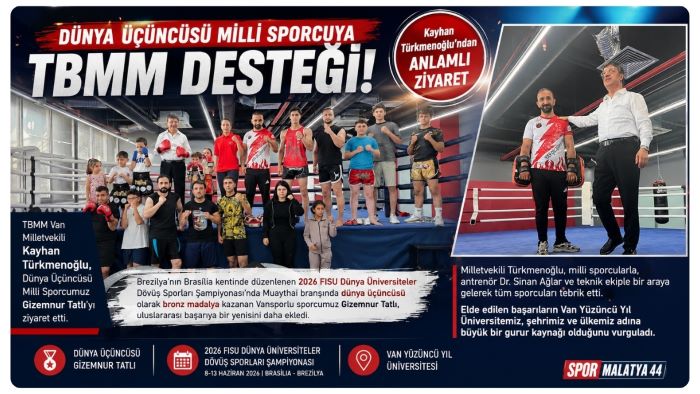 Dünya Üçüncüsü Milli Sporcuya TBMM Desteği! Kayhan Türkmenoğlu’ndan Anlamlı Ziyaret