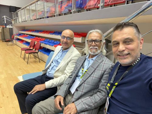 Türk Mücadele Sorumlumuz Ayhan KISRURE, Yagbu Nihat YİĞİT ve protokol üyeleriyle birlikte şampiyonayı yerinde takip ett.