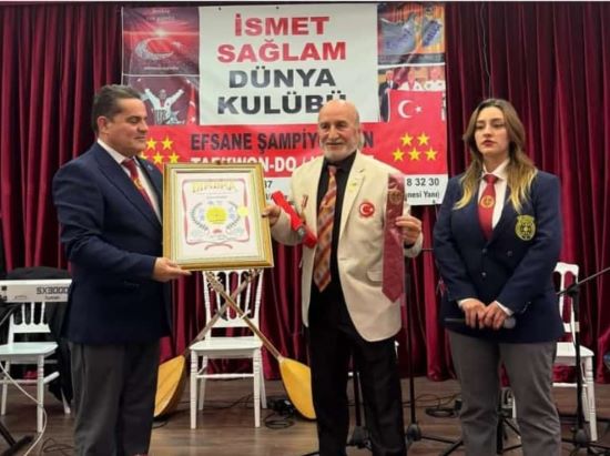 İsmet Sağlam'a İBF 10. Dan belgesi taktim edildi